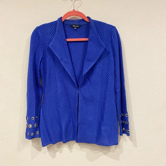 Misook Knit Jacket with Grommet Detail Size PXS EUC - Picture 2 of 5